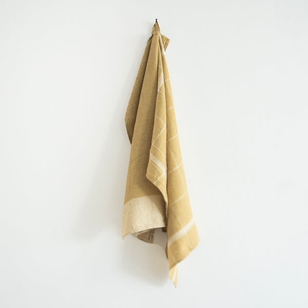 PIQUE HAND TOWEL, MUSTARD