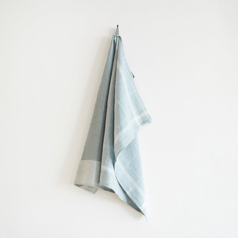 PIQUE HAND TOWEL, AQUA