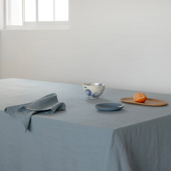 TABLECLOTHS, ASH BLUE