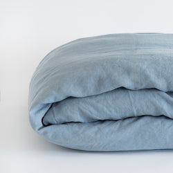 DUVET COVER, ASH BLUE