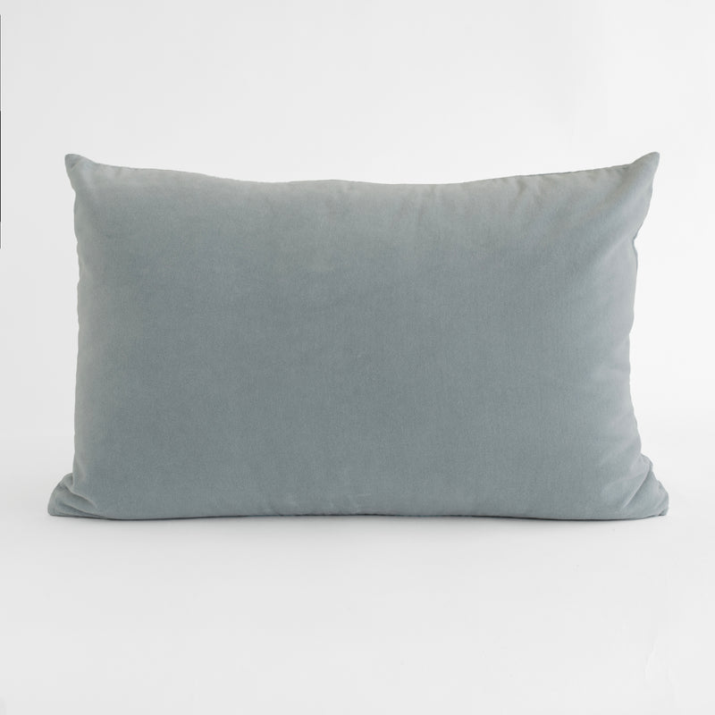 VELVET DECO PILLOWS, SKY BLUE