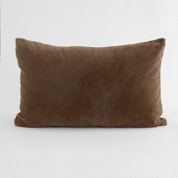 VELVET DECO PILLOWS, BROWN CHOCOLATE