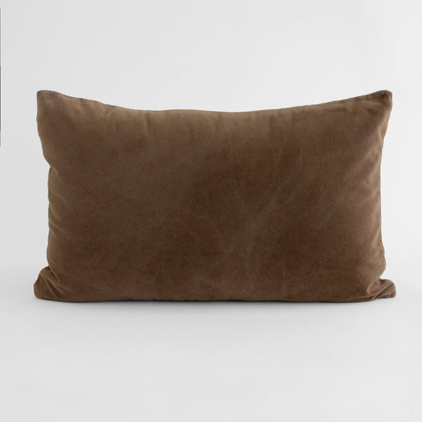 VELVET DECO PILLOWS, BROWN CHOCOLATE