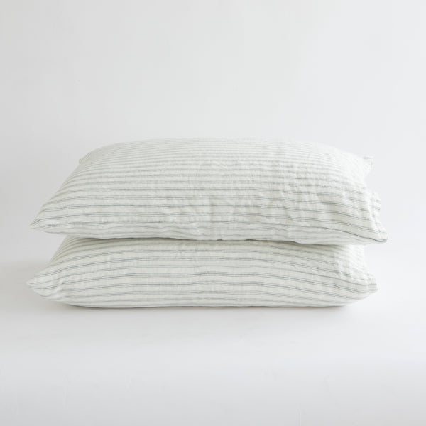 CLASSIC PILLOWCASES, GRAY STRIPES