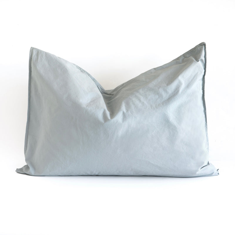 ORGANIC COTTON PILLOWCASES, SKY BLUE