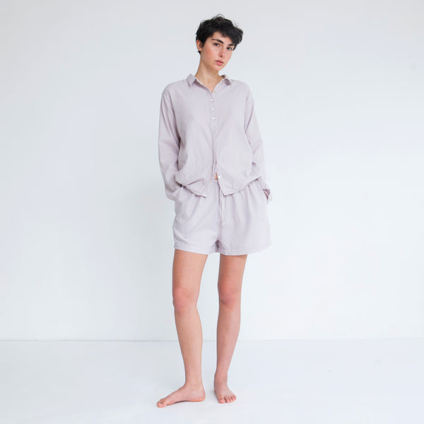 BUTTON DOWN  SHIRT, LILAC