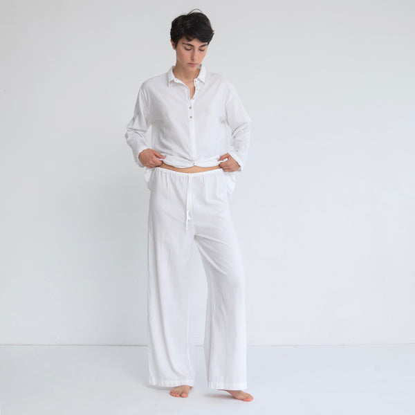 PJ PANTS, WHITE