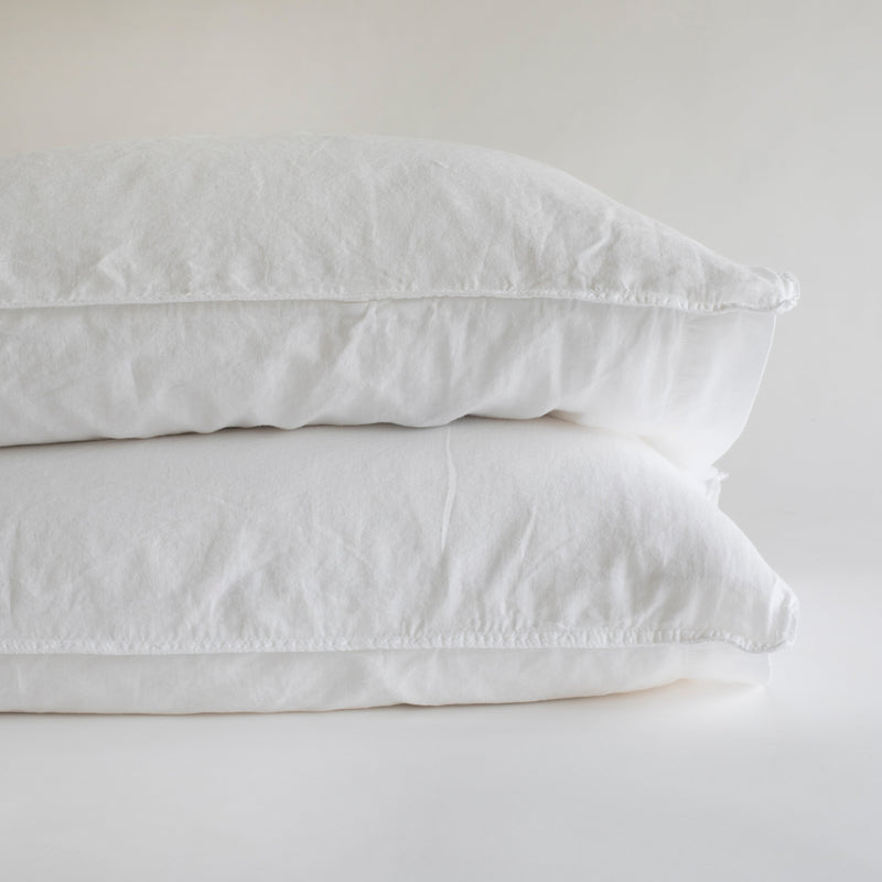 PILLOWCASES COTTON CASHMERE, WHITE