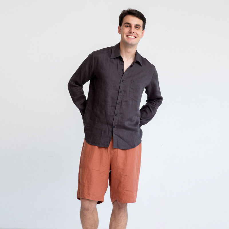 BERMUDA SHORTS, COGNAC