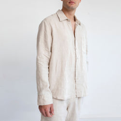 LINEN SHIRT, SAND