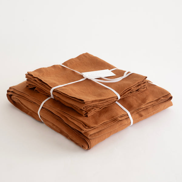 6 PCS NAPKINS, RUST