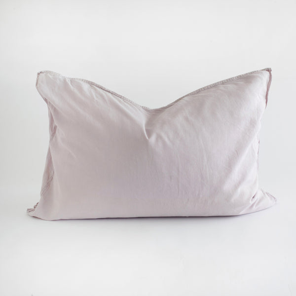 COTTON CASHMERE PILLOWCASES, LILAC