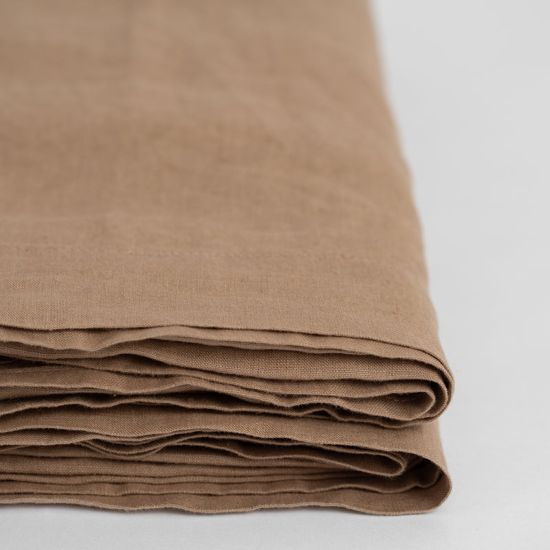 100% WASHED LINEN SET, MOCHA