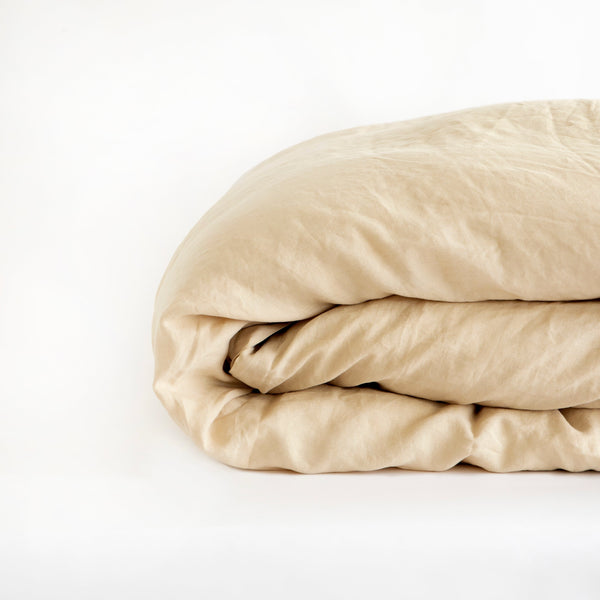 SINGLE DUVET COVER, WHEAT