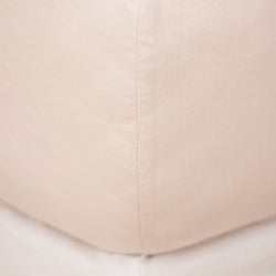 LINEN FITTED SHEET, POWDER