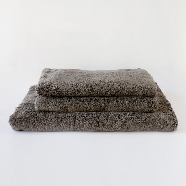 ORGANIC COTTON TOWEL, DARK GRAY