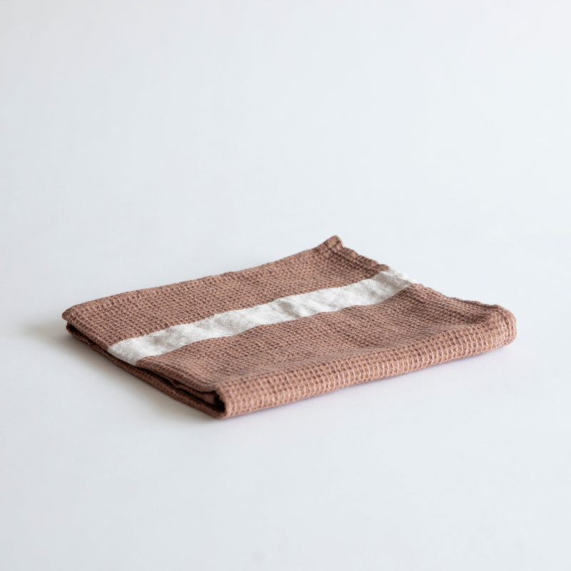 PIQUE HAND TOWEL, CLAY