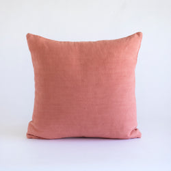 HEAVYWEIGHT LINEN DECO PILLOWS, CORAL