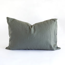 LINEN PILLOWCASES, OLIVE