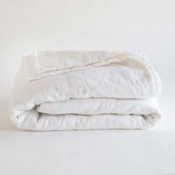 QUILT BLANKET, WHITE