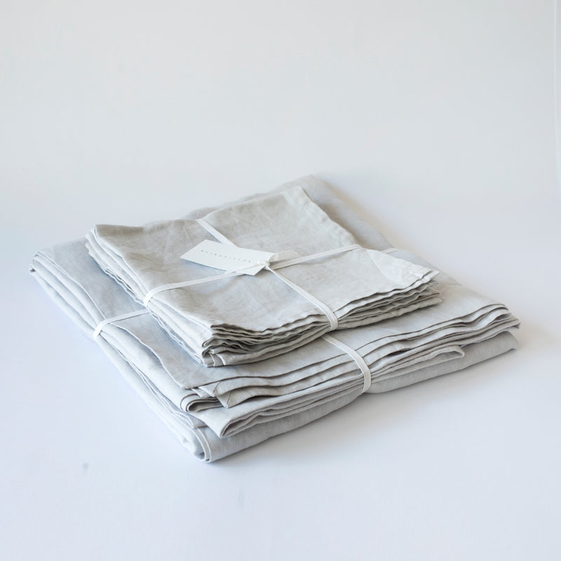 6 PCS NAPKINS, FRENCH GRAY