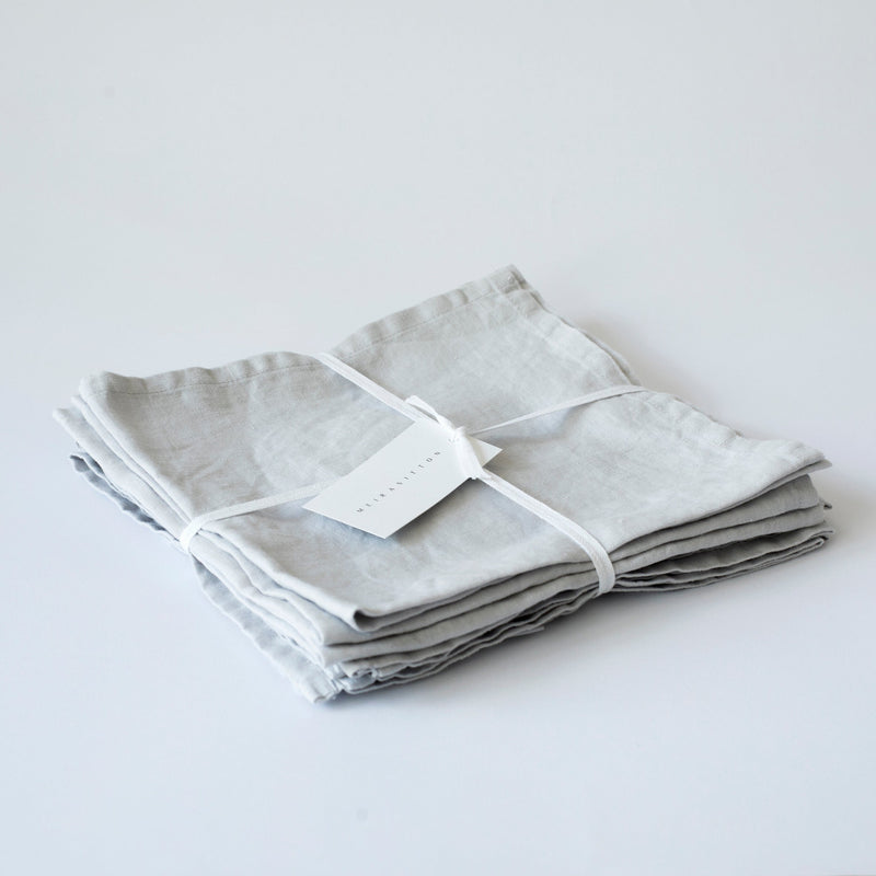 6 PCS NAPKINS, FRENCH GRAY