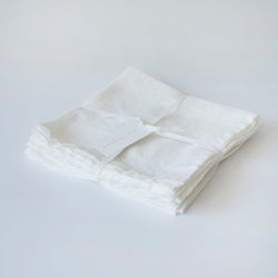 6 PCS NAPKINS, WHITE