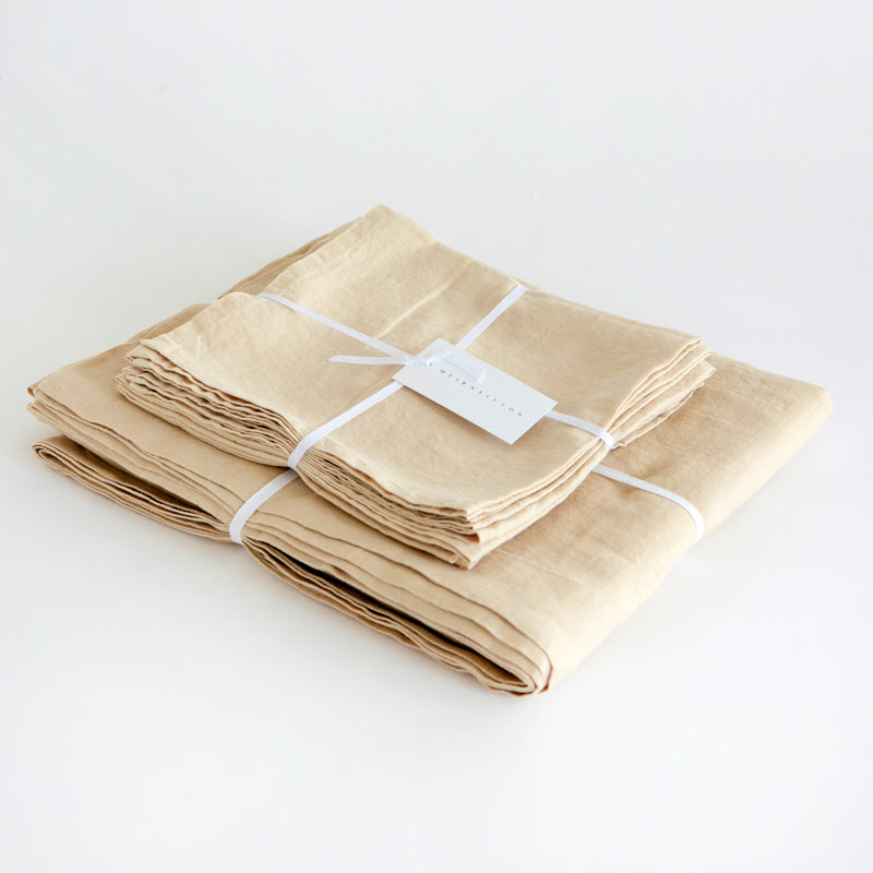 6 PCS NAPKINS, WHEAT