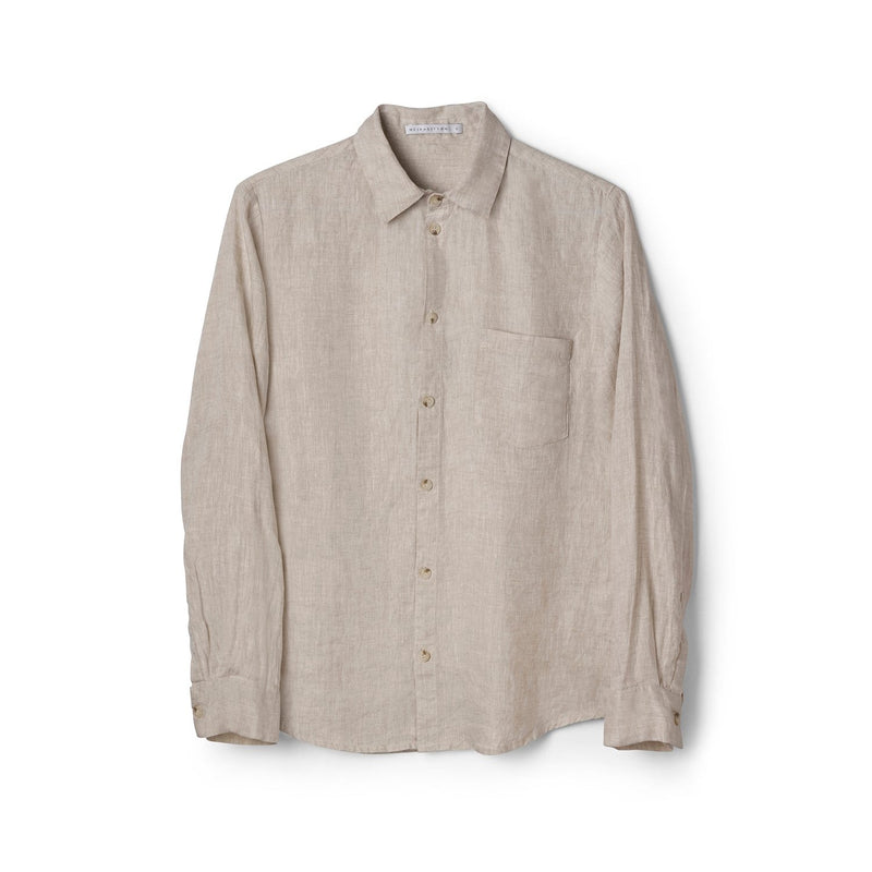 LINEN SHIRT, SAND