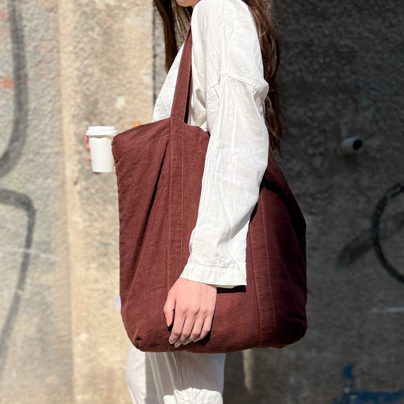 MARKET BAG, BROWN