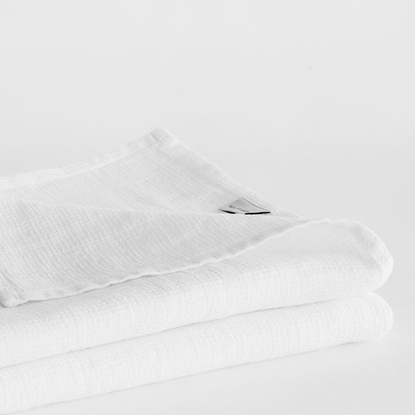 PIQUE BODY TOWEL, WHITE