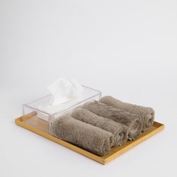 ORGANIC COTTON TOWEL, DUSTY GRAY