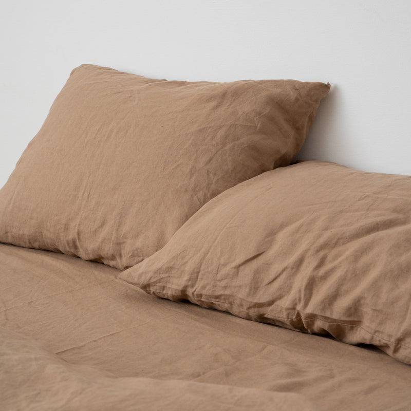 FITTED SHEET, MOCHA