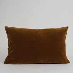 VELVET DECO PILLOWS, TABAC