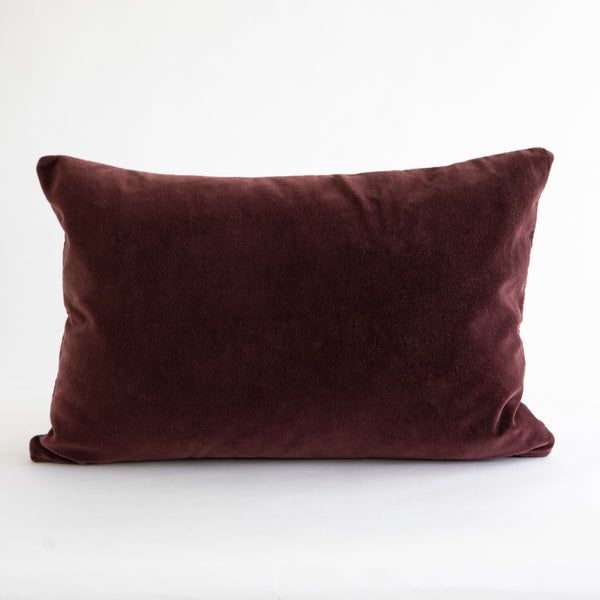 VELVET DECO PILLOWS, BORDEEAUX