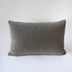 VELVET DECO PILLOWS, GRAY